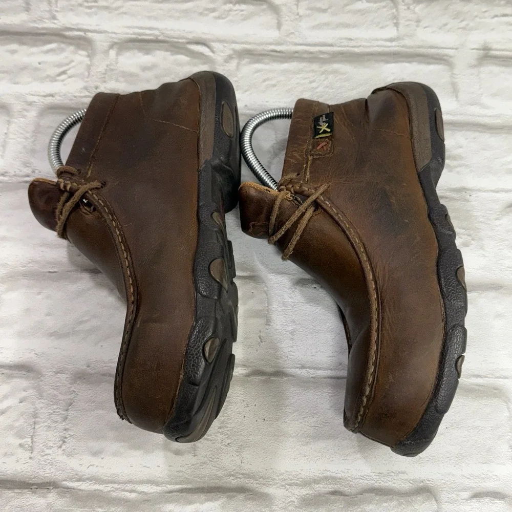Twisted X‎ Chukka Driving Moc Boots Mens 6.5 M Brown Leather Barn Chore WDMCTM1